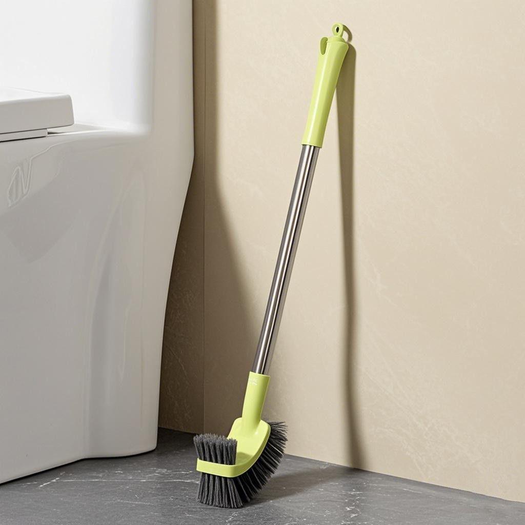 

Туалетная щетка из нержавеющей стали с длинной ручкой, щетка для чистки ванной комнаты без мертвых углов, настенная бытовая щетка для ванной комнаты с двойной головкой yellow