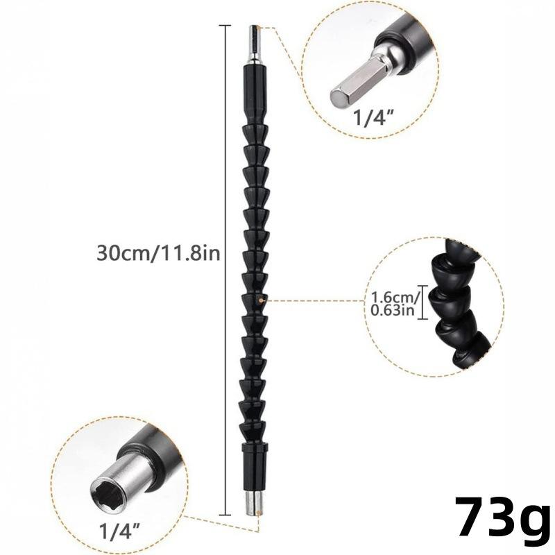 Electric Drill Flexible Shaft Extension Non-slip Handle Screwdriver Bit Holder for Home Renovation Narrow Gap Installation