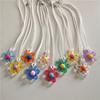 Koreanische Mode Harajuku Vintage Niedlich Bunt Acryl Blume Anhänger Choker Halskette Hals Charm Damen EMO Schmuck Zubehör