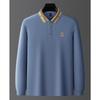 STORN Men's Spring Autumn Fashion Long Sleeved Polo Shirt High-end Boutique Embroidered Top Comfortable Lapel Tops