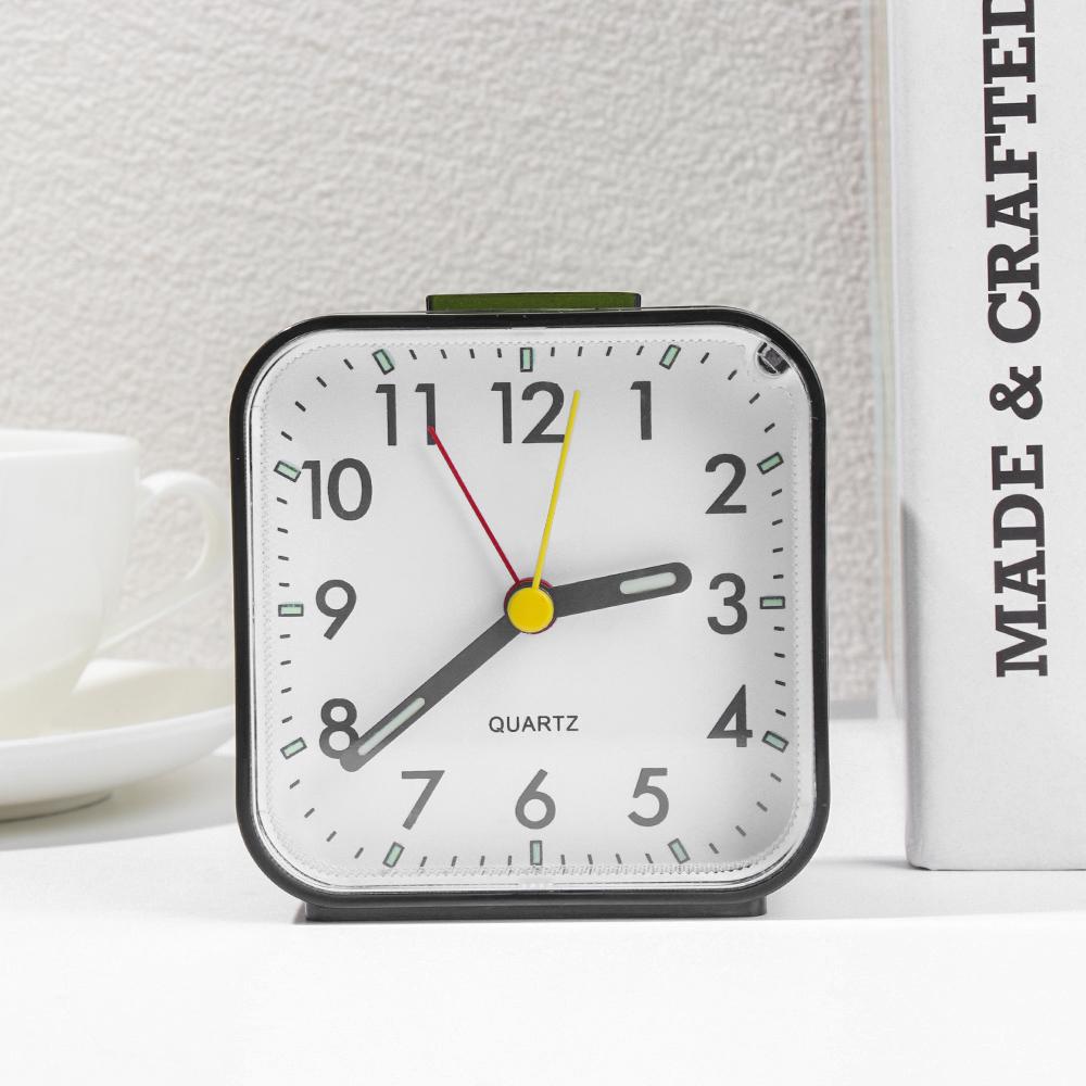 Simple Quartz No Tick Bedside Clocks Number Clock Home Decor Alarm Clock