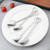 10Pcs Watermelon Spoon Set Stainless Steel Pointed Square Spoons Utensils for Dessert Coffee Yogurt Cake Fruit Ice Cream