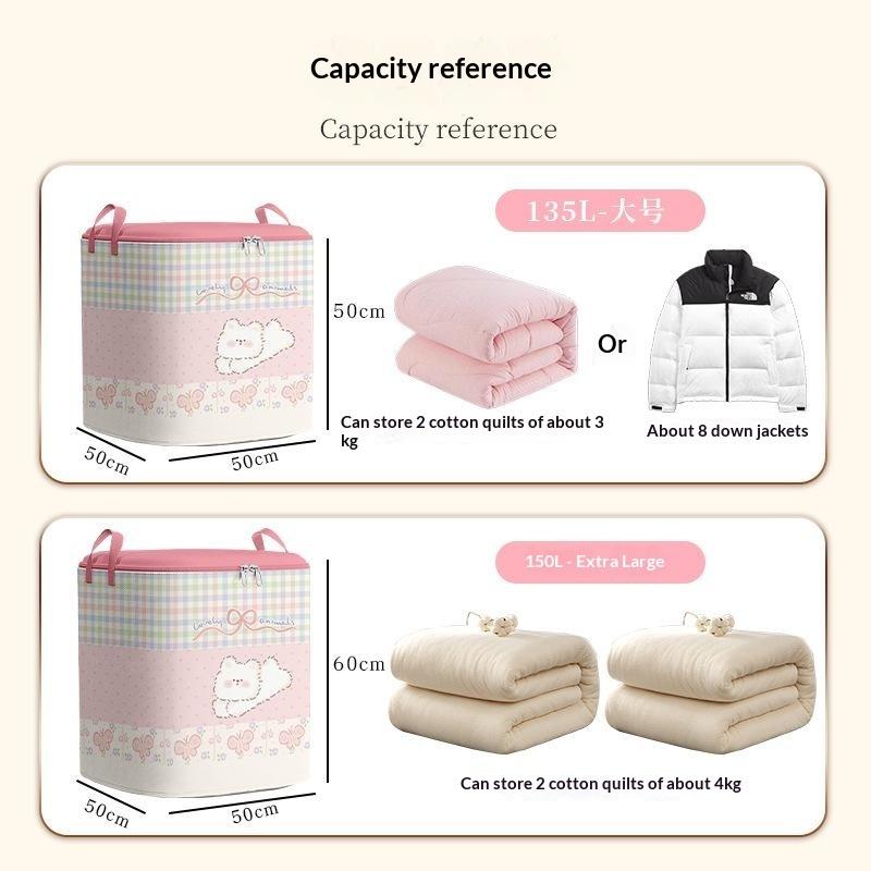 With Handles Quilt Clothes Storage Bag Large Capacity Storage Containers Clothes Storage Bins Dustproof Clothes Organizer