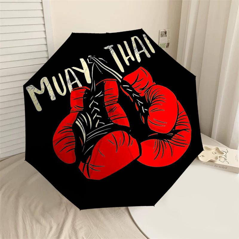 

1PC Muay Thai Umbrella-8-Rib Reinforced Portable Folding Travel Suitable for All Seasons Outdoor Daily Use Is an Ideal Choice -F405