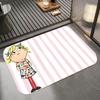 Anime C-Charlie and Lola Floor Mat Diatomite Bath Mat, Quick Dry Absorbent Non-Slip Door Mat