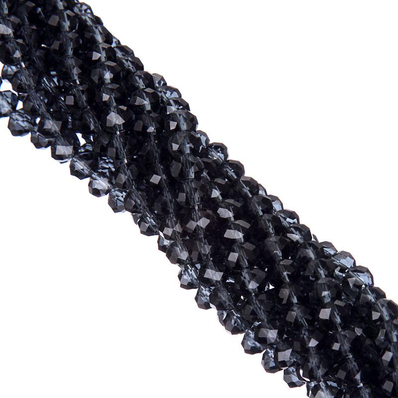 

100 шт. 6 мм стеклянные кристаллы-разделители свободные бусины прозрачные стеклянные бусины DIY ювелирные изделия изготовление браслетов и ожерелья 6mm/100pcs