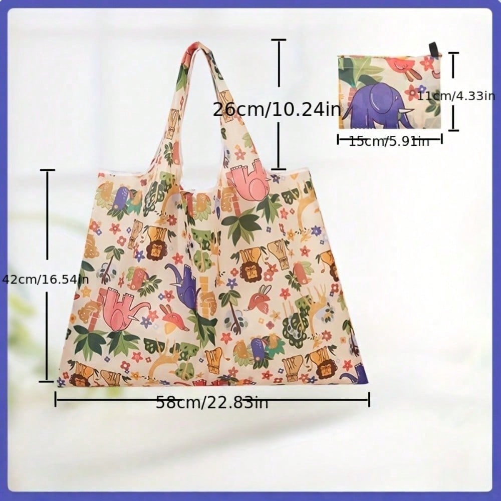 Cloth Shopping Bag, Large Heavy-Duty Thickened Foldable Heavyweight Rectangular, Suitable For Supermarkets Grocery Stores Shopping & Everyday Use