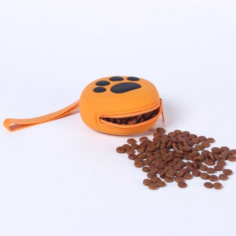 Portable Wrist Strap Storage Bag, Cute Key, Earphone Bag, Cartoon Cat Claw, Silicone Zipper, Change Storage Bag.