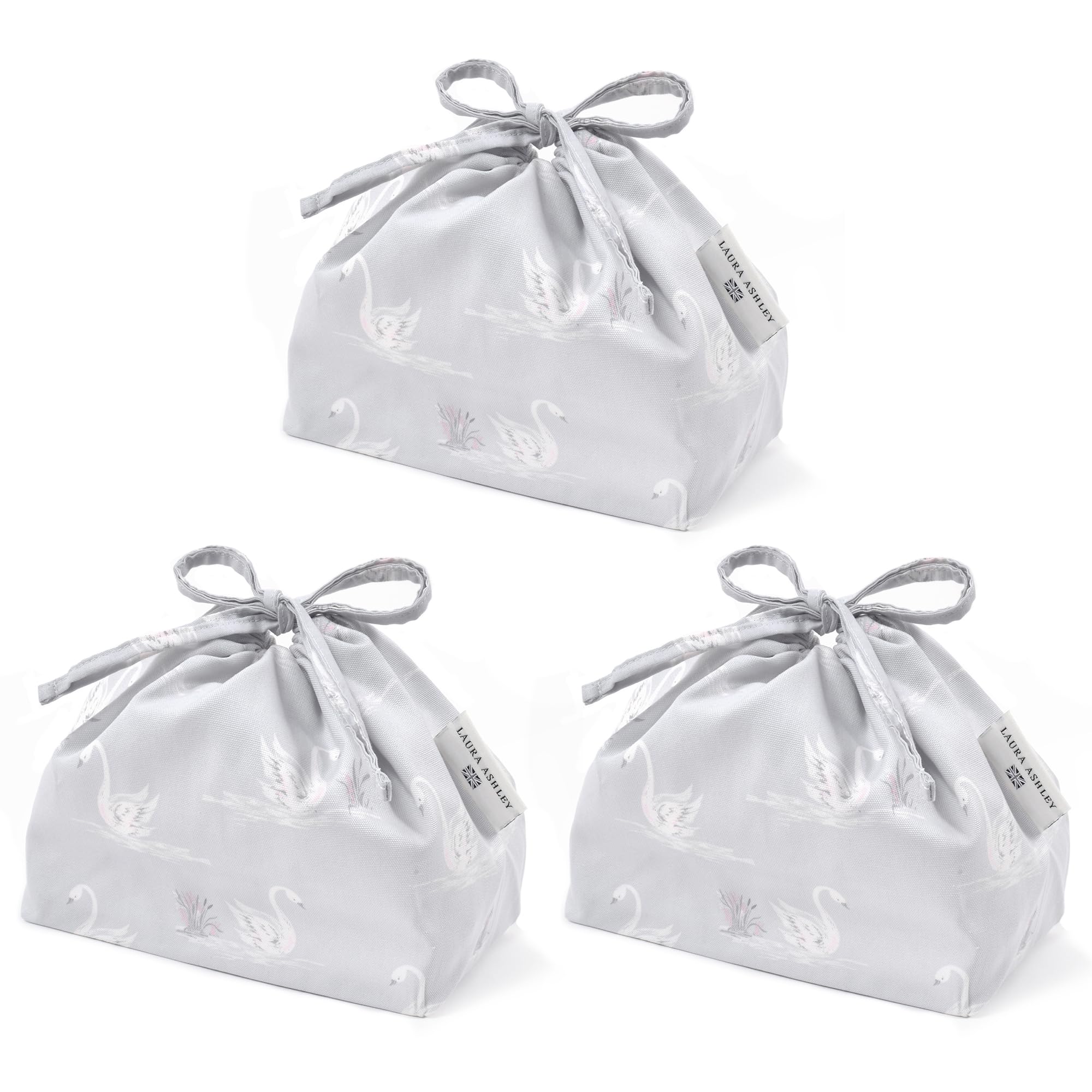 

COLORFUL CANDY STYLE LAURA ASHLEY Drawstring Medium Gusseted Lunch Bag Swans Set of 3 Stylish Medium Gusseted Lunch Bag Lunch Drawstring Lunch Bag