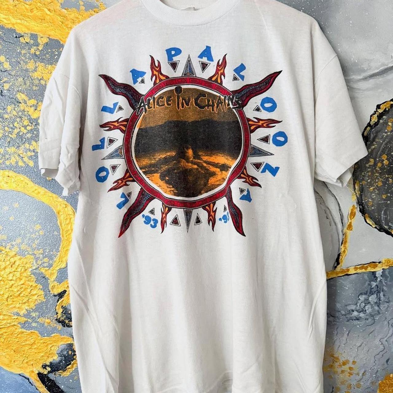 

1994 Alice in Chains Lollapalooza Festival Tour White Unisex Shirt Vtg WA2007 Unisex T-Shirt S