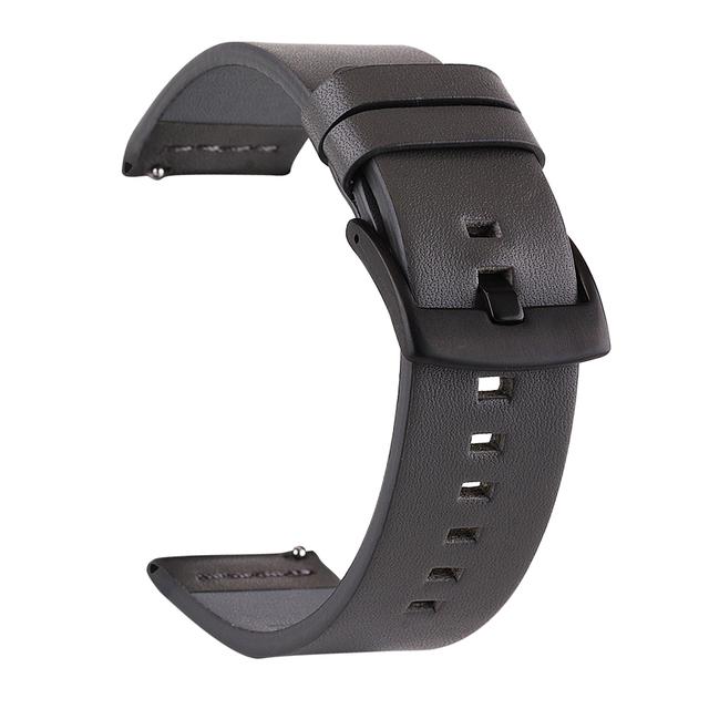 20 22mm Leather Straps For Huawei Watch GT 3 Strap 42mm Amazfit GTS 2 Mini Amazfit Bip Watch Band 18mm 24mm Quick Release