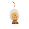 Cartoon Food Plush Doll: Chicken Leg, Noodles & Fried Egg Bag Charm
