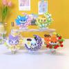 Mini Hund Katze Panda Waschbär Niedliches Haustier Kleine Bausteinmodellserie Ornamente Kinderspielzeug Weihnachts- Geburtstagsgeschenke für Kinder