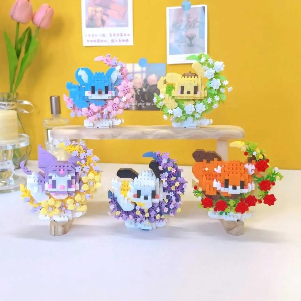 Mini Hund Katze Panda Waschbär Niedliches Haustier Kleine Bausteinmodellserie Ornamente Kinderspielzeug Weihnachts- Geburtstagsgeschenke für Kinder