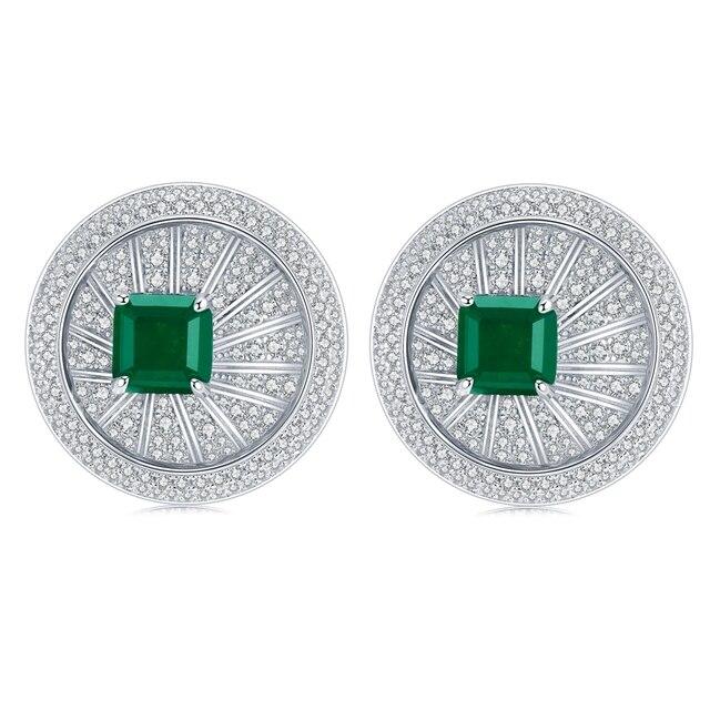 

Серьги-капли из стерлингового серебра 925 пробы, 4 карата, синтетический муассанит, свадебные серьги-капли для женщин, подарок серебряный