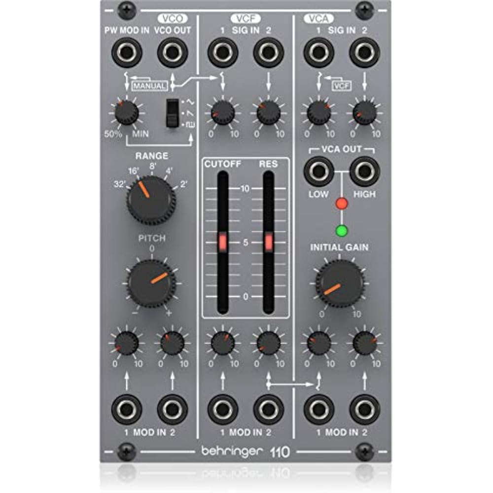 Behringer Analog Synthesizer Modular Eurorack Module Eurorack Compatible Analog VCO/VCF/VCA Modul...