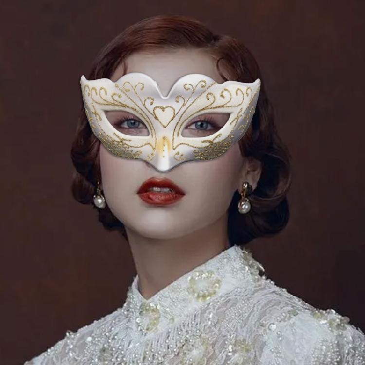 Luxurious Kids Girls Half Face Venetian Mask Mardi Gras Glitter Mask for Masquerade Prom Parties and Themed Celebration