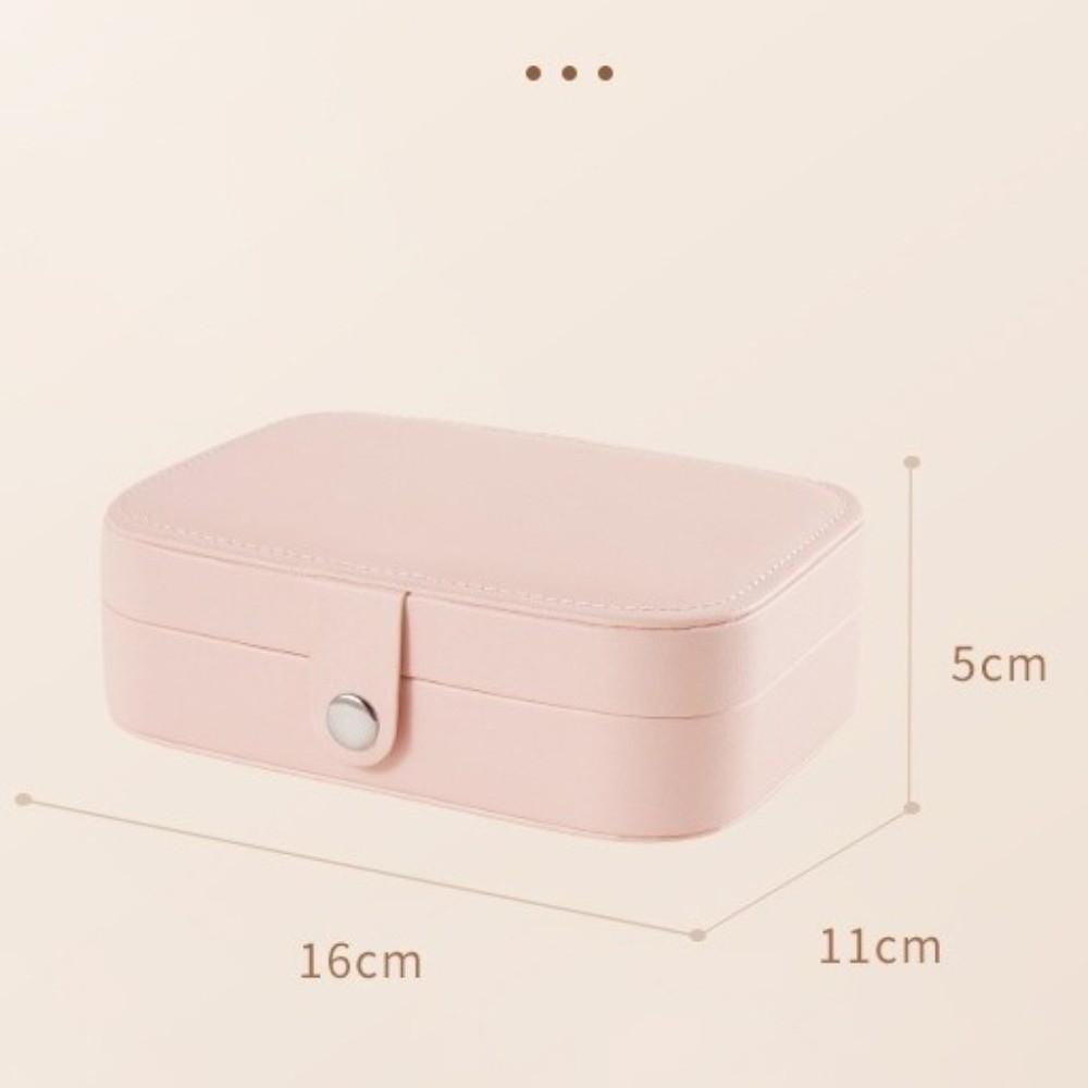 Multi-layer Earring Storage Case PU Leather Ornaments Storage Case Jewelry Box Women's Jewelry