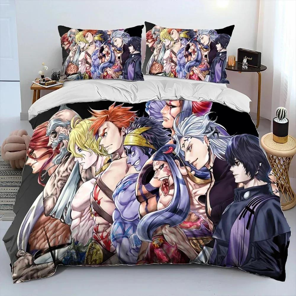 3D Anime,Record Of Ragnarok,Cartoon Bettdecke Bettwäscheset,Bettbezug Bettset Steppdecke Kissenbezug,King Queen Size Bettwäscheset