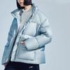 Li Ning Loose Fit Short Down Jacket With Stand Collar Women Jackets Blue AYMR372-4