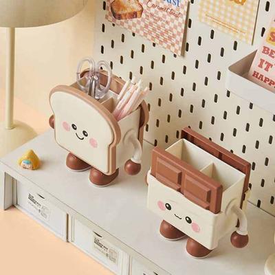 Cookie Shape Pen Holder Cute Desk Organizer Multi-Function Storage for Pens