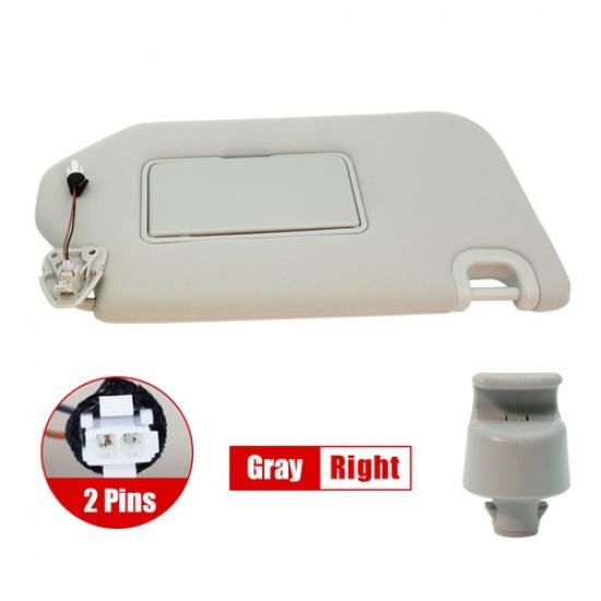 For INFINITI JX35 QX60 Sunvisor-Sun Visor W/Light &Clip Gray RIGHT Passenger