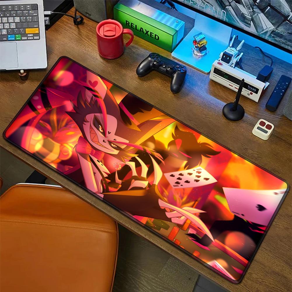 H-Hazbin Kreskówka H-Hotel Podkładka pod mysz Gumowa mata Laptop XXL Podkładka pod mysz Notebook Gracz Stół komputerowy Akcesoria do gier