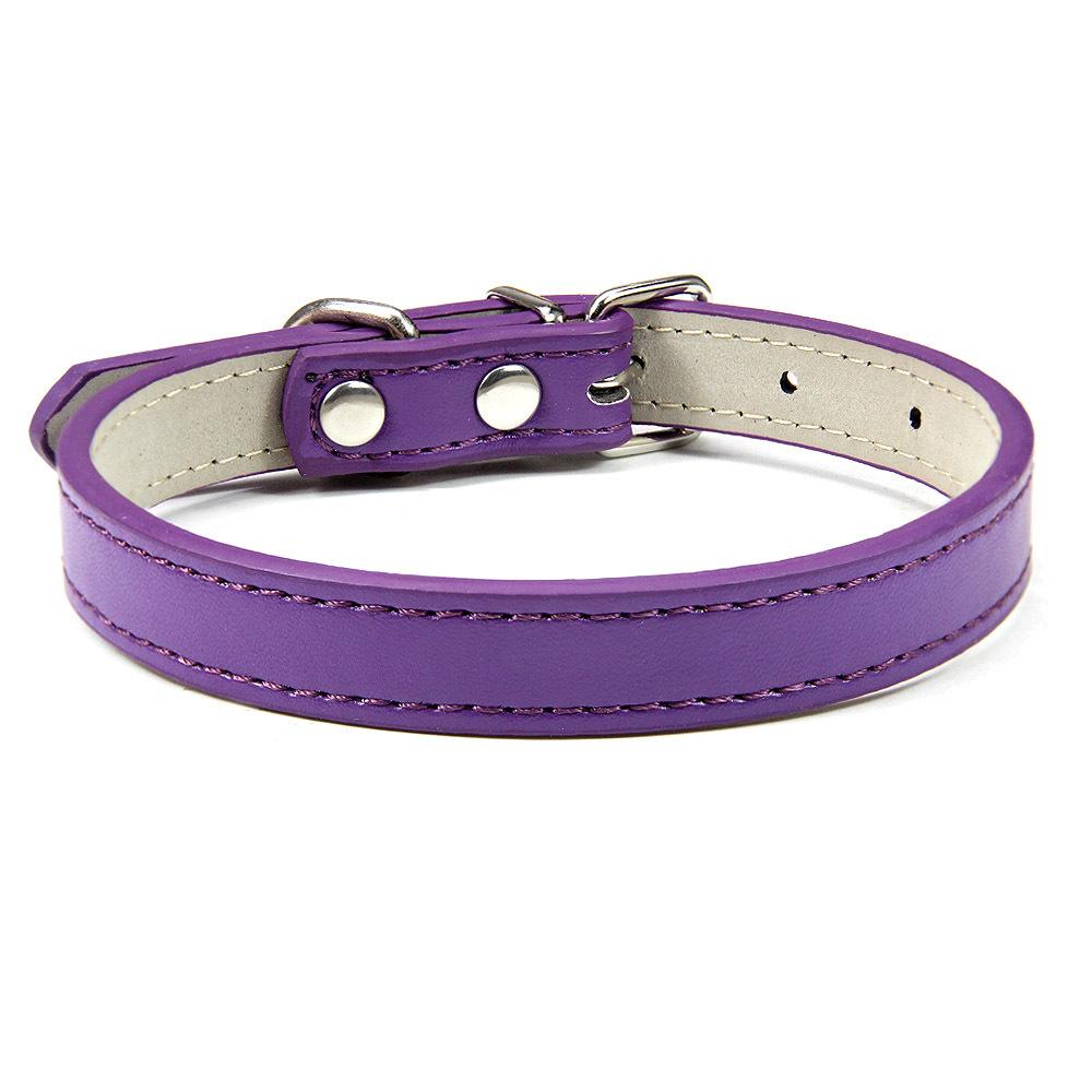 Strictly selected PU leather collar small and medium dog collar 2024 pet collar accessories cat collar