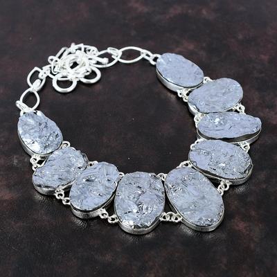 Ακατέργαστο Κολιέ Σουνγκίτη Κολιέ από Ασήμι 925 Στερεότιμο Χειροποίητο Κοσμήματα Λίθων Ρυθμιζόμενη Αλυσίδα Κολιέ Κοσμήματα Θεραπευτικής Πέτρας Δώρο Για Εκείνη