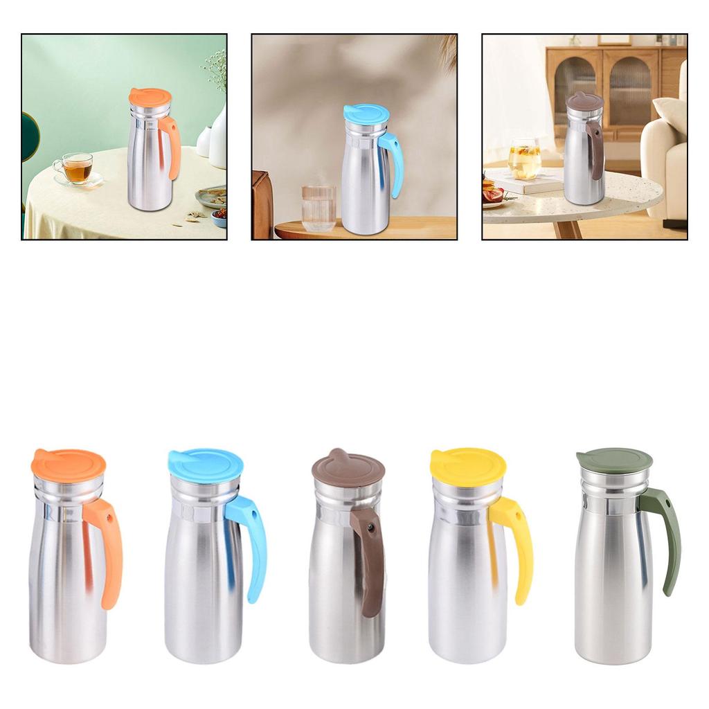 1.0 L Stainless Steel Pitcher for Refreshing Drinks, 8.5x23cm