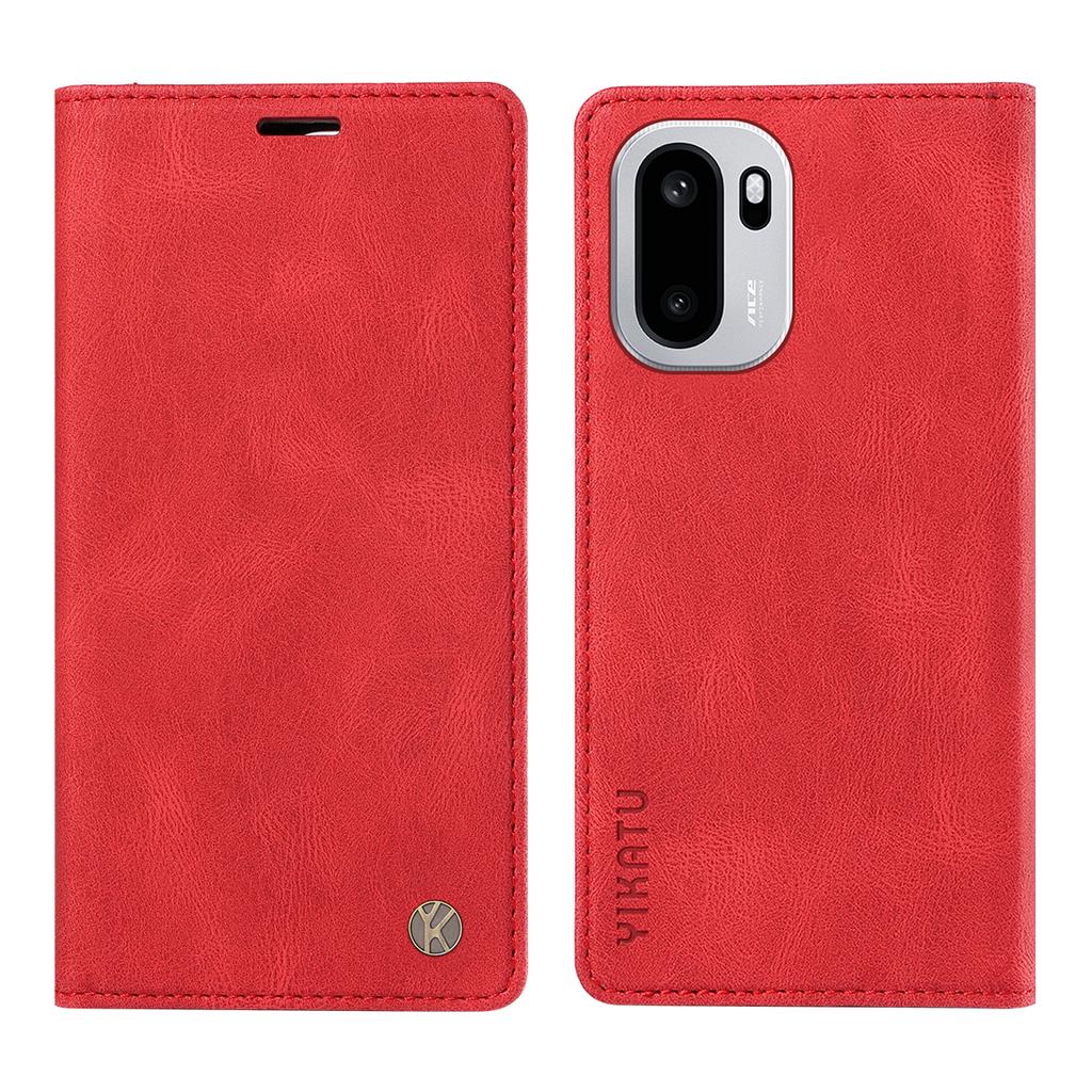 For OnePlus 15R 5G/Ace 6T 5G/Ace 6 5G Leather Cover YIKATU YK-004 Skin-Touch Wallet Phone Cases