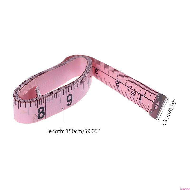 Pink Tape Measure Body Measurement Sewing Tailor Craft Vinyl Ruler 60-Inch/150cm Weight Loss Me-dical Clothing Making