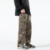 Men's camouflage tooling wide-leg pants men's loose casual trousers autumn and winter casual high men's trousers wear-resistant pants