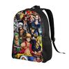 Best All Characters Anime Backpack for Men Women Student Work Daypack Pirate Flag One Piece College Shoulder Bag Lightweight