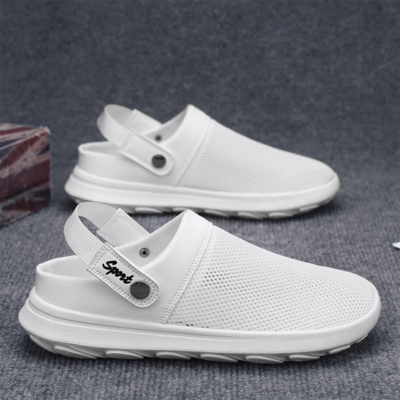 Summer New Shoes for Men Fashion Sandals Breathable Air Mesh Sport Style Casual Shoes Out Slip-on Loafers