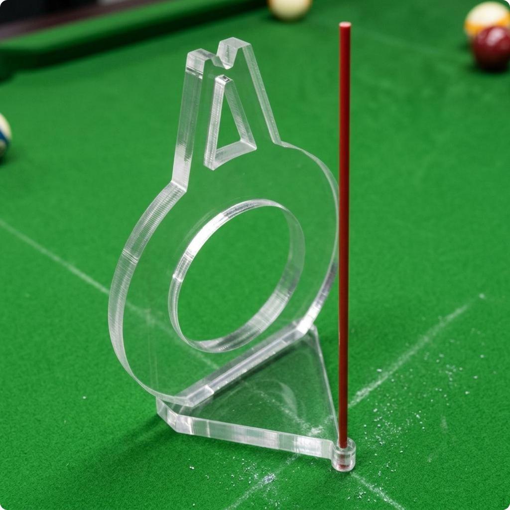 Billard Zielhilfe Dreieckige Basis Pool Roter Führungsstab Punkt Ausrichtung Cn 8 Ball