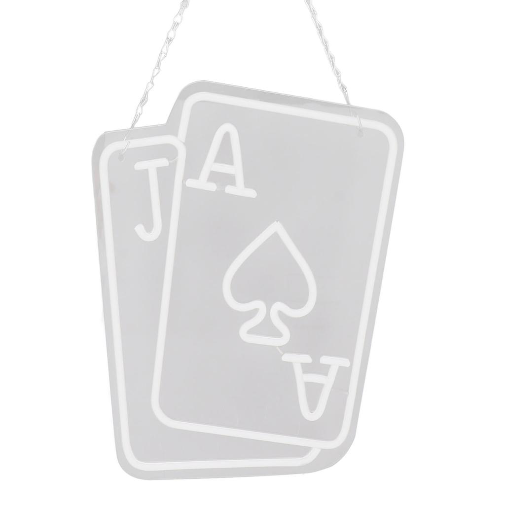 Poker LED Neon Signs Playing Cards Neon Signs for Wall Decor Bedroom Casino Bar Hotel Play Room