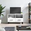 Vidaxl TV Cabinet, White, 80X36X50 Cm, Wood-Based Material