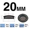 Waterproof Rubber Seal for Cable Outlets – Single-Sided Protection Ring, Hole Plug, and Cover for Electrical Cabinets