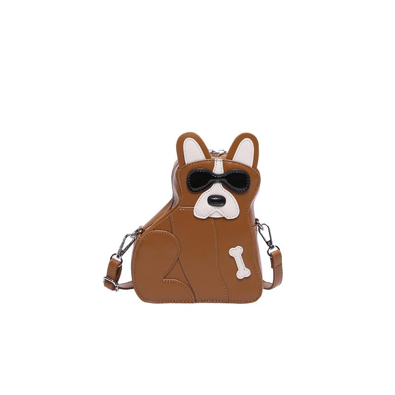 Dog Fun Bag For Lady Girls 2024 Spring Versatile Crossbody Bag High Quality Pu Leather Bag Handbag Femme Casual Cartoo Backpack