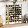 48 Bottle Wine Rack In Golden Metal