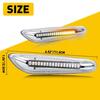 2X LED Front Fender Marker Side Lights Assembly BMW For E46 E60 E61 E82 E88 E90