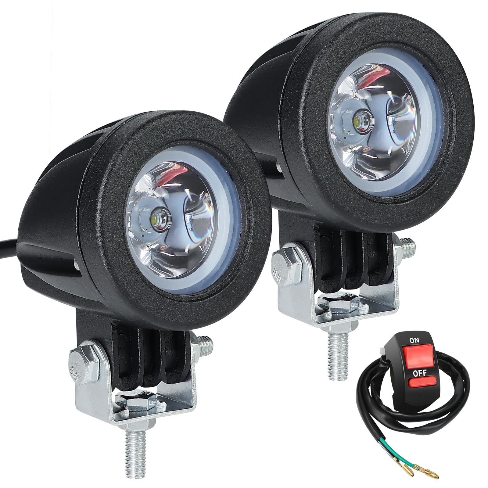 SENJWARM 2 светодиодных рабочих фонаря, 12 В, 24 В, маленький, универсальный комплект прожекторов,