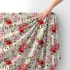 Royal Samt Stoff Polyester Zum Nähen - Motiv Blumen - Rdx2057