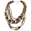 Ethnic Retro Wood Multi-layer Long Necklace
