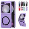Magnetic Ultra Thin Hard PC Folding Phone Case for Samsung Galaxy Z Flip 7 FE 6 5 4 3 Wireless Charging Shockproof Cover