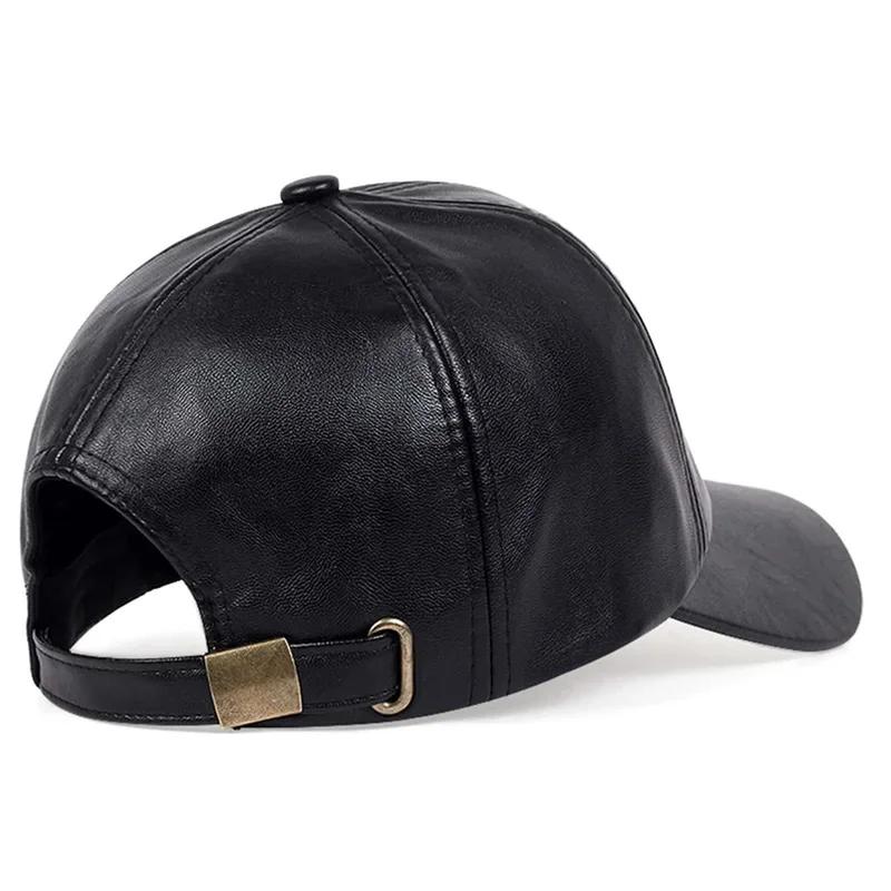 Unisex 1985 Imprinting Leather Baseball Caps Spring and Autumn Outdoor Adjustable Casual Hats Sunscreen Hat