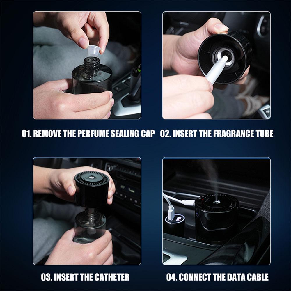 Car Air Humidifier Mini Essential Oil Diffuser Car Aroma Humidifier For Chevrolet Cruze Lacetti Sonic Spark Sail Aveo Colorado