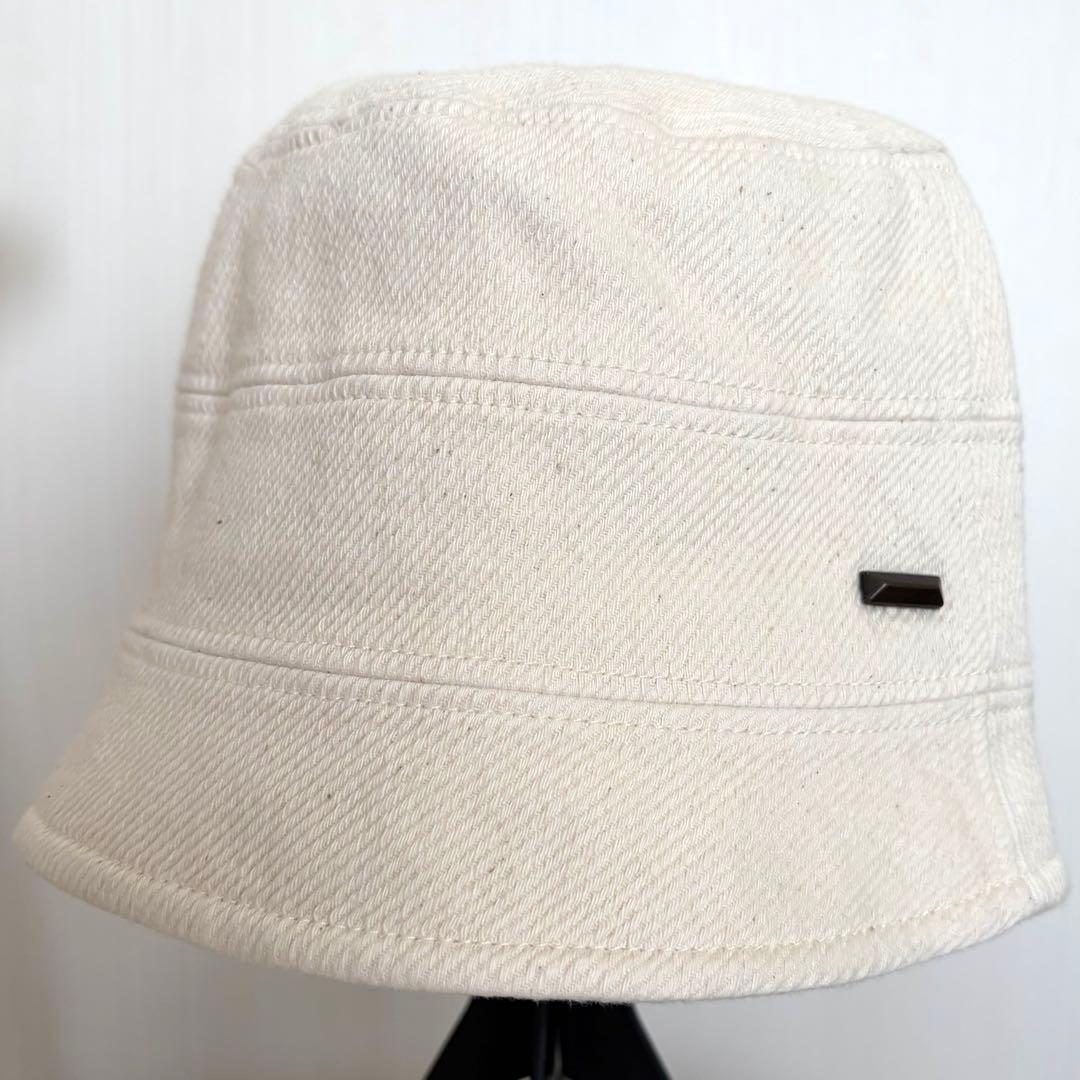 Used CA4LA Bucket Hat Hat Natural Ivory Cotton Made in Japan