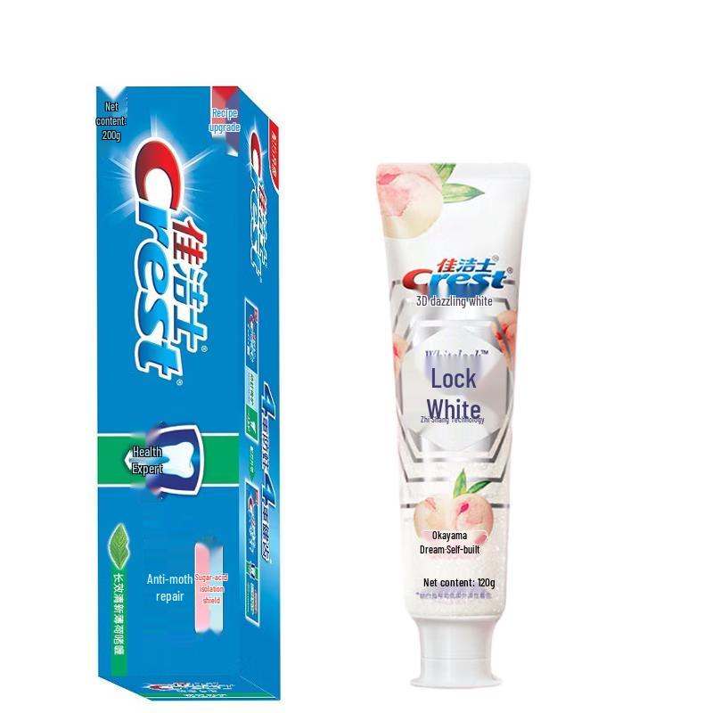 

Crest Toothpaste Bundle: Anti-Cavity & Whitening Peach